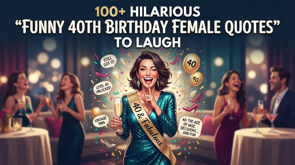 Funny 40Th Birthday Female Quotes