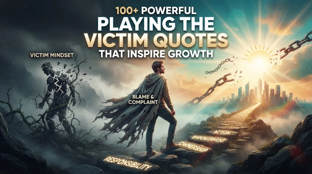 Playing The Victim Quotes