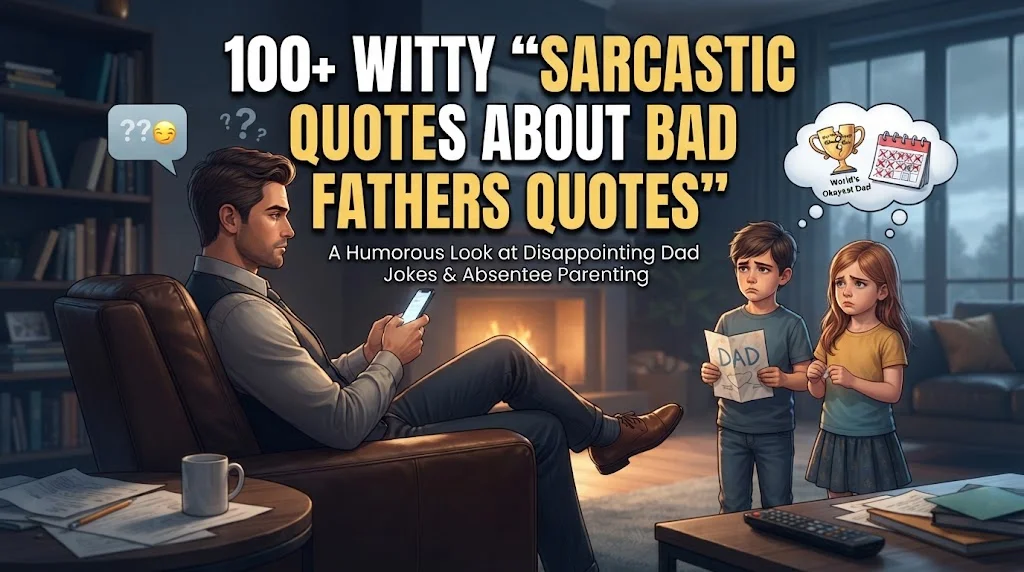 Sarcastic Quotes About Bad Fathers Quotes