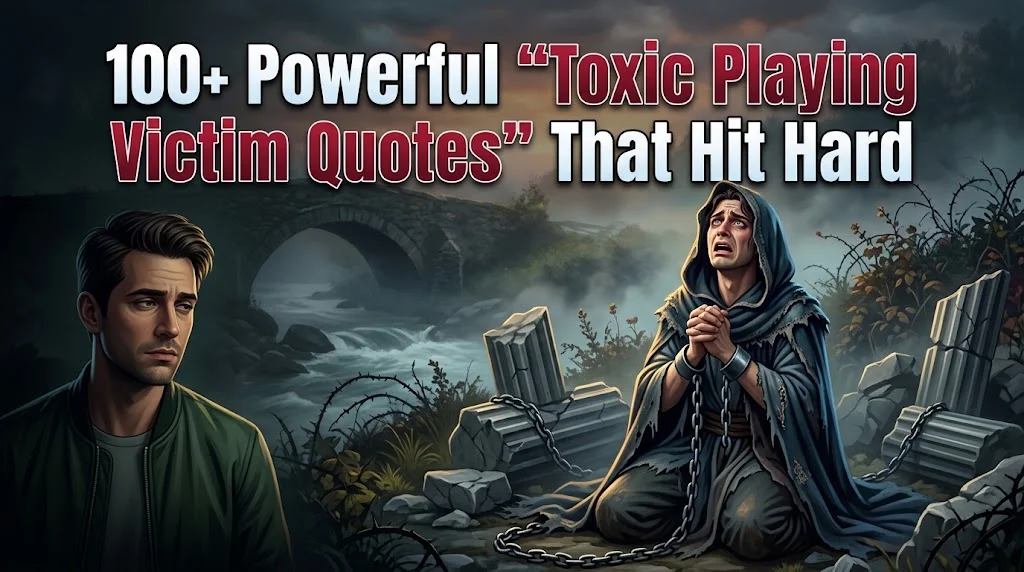 Toxic Playing Victim Quotes