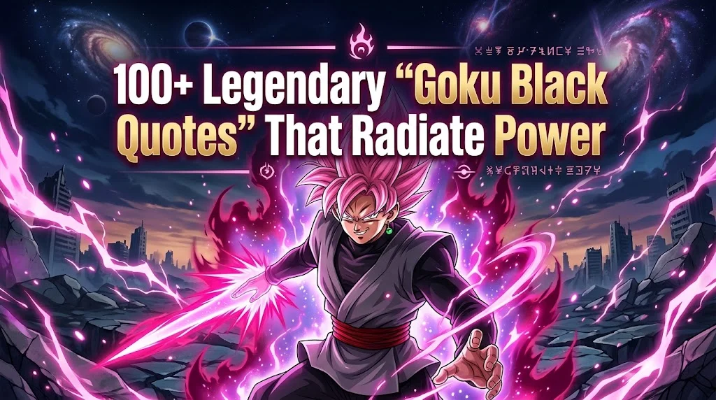 Goku Black Quotes