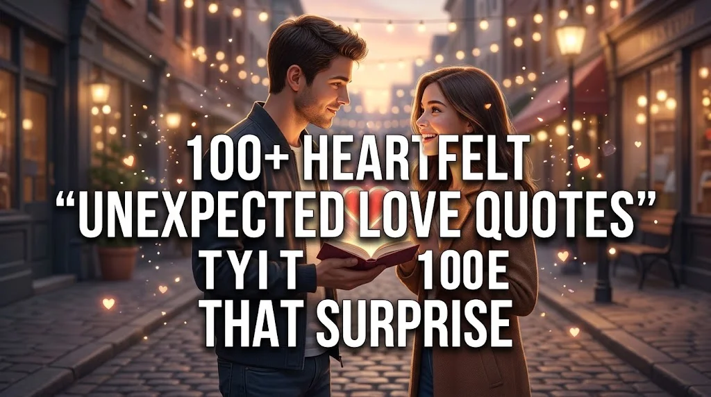 Unexpected Love Quotes